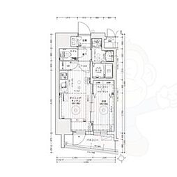 エステムコート名古屋上前津 10階1DKの間取り