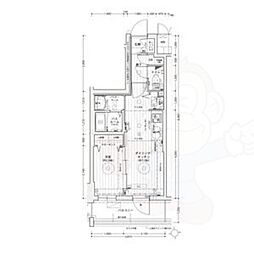 エステムコート名古屋上前津 12階1DKの間取り