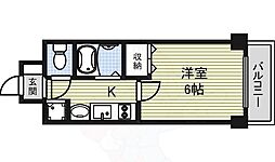 プレサンス久屋大通公園サウス 9階1Kの間取り