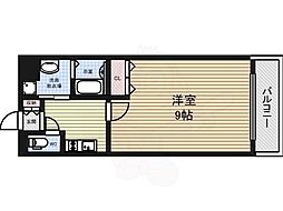 ディアコート笹塚 2階1Kの間取り