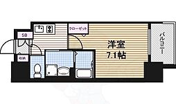 プレサンス丸の内レジデンス2 5階1Kの間取り