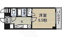 プレサンス名古屋STATIONアライブ 10階ワンルームの間取り