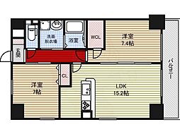 GRANDUKE上前津 12階2LDKの間取り