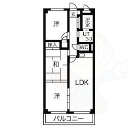 第2グリーンマンション守山 3LDKの間取図画像