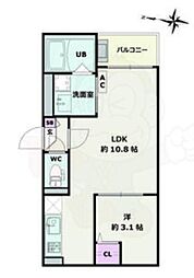 Jack motohoshizaki1 1階1LDKの間取り