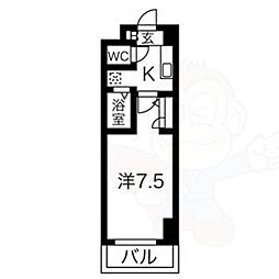 間取図画像 1K