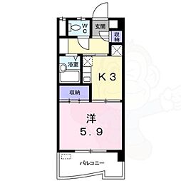 間取図画像 1K
