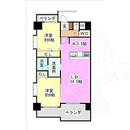 間取図画像 2LDK