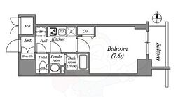 SHOKEN Residence名古屋 太閤通 1Kの間取図画像