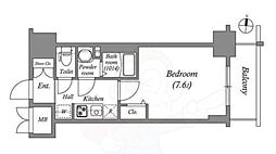 SHOKEN Residence名古屋 太閤通 1Kの間取図画像