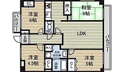 グランドハイリス本山 4LDKの間取図画像