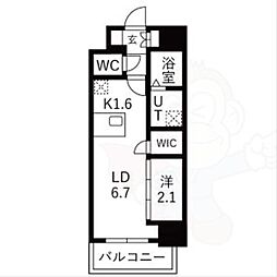 LiveFlat千種WEST 1LDKの間取図画像
