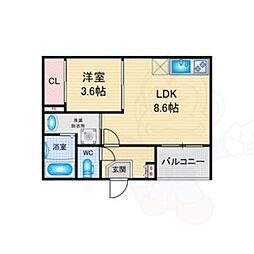 ハーモニーテラス名楽町2 2階/-