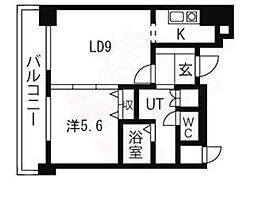 マノアール・泉 1LDKの間取図画像