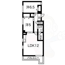 リブレ・M・鳥神 2LDKの間取図画像