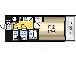 プレサンス上前津フィット 1Kの間取図画像