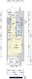 プレサンス新栄リベラ 1Kの間取図画像