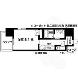 エルメディオ千種 1Kの間取図画像