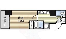 ライジングコート名古屋駅南 1Kの間取図画像