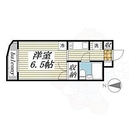 メゾン・ド・アビーム ワンルームの間取図画像