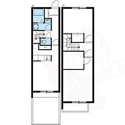 セレーノC 2LDKの間取図画像