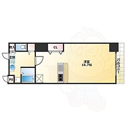 メゾンドール栄 ワンルームの間取図画像