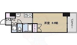 HF久屋大通レジデンス 1Kの間取図画像