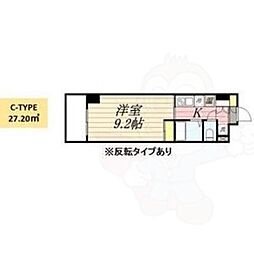 HF久屋大通レジデンス 1Kの間取図画像