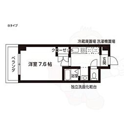山の手ハウス 1Kの間取図画像