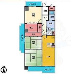 OS・SKYパークサイドヴィラ白山 4階/-
