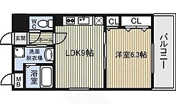 アケイシャ 1LDKの間取図画像