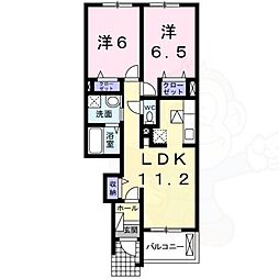オレンジソーワ 2LDKの間取図画像