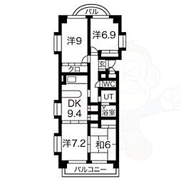 JUNOS 4DKの間取図画像