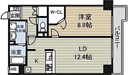 パークアクシス丸の内 1LDKの間取図画像