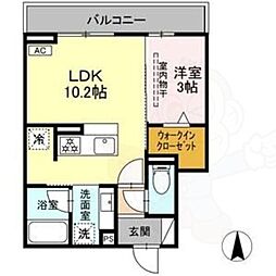 Novella 1LDKの間取図画像