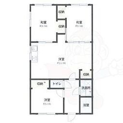 サンハイツいずみ 3LDKの間取図画像