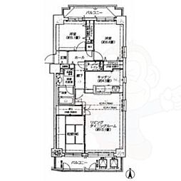 イトーピア千代田マンション 3LDKの間取図画像