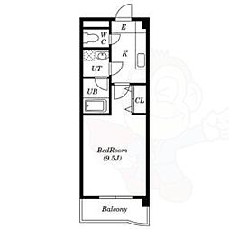 ドールハイツ 1Kの間取図画像