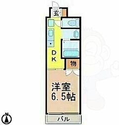 セントラル瑞穂 1DKの間取図画像