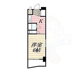 ライオンズマンション丸の内第5 1Kの間取図画像