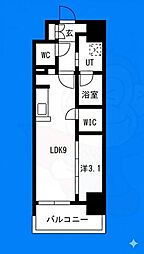 メイクスアート名駅WEST 1LDKの間取図画像