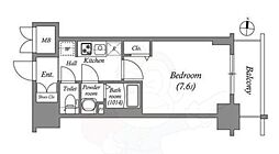 SHOKEN Residence名古屋 太閤通 1Kの間取図画像