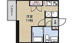 ライブコート丸の内 ワンルームの間取図画像