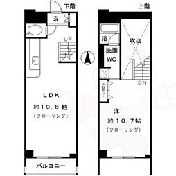 RESIDIA東桜2 1LDKの間取図画像