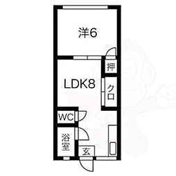 新海荘 2階/-