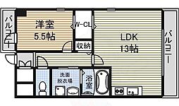 リーヴァストゥーディオ丸の内 1LDKの間取図画像