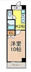 カーサ新栄 1Kの間取図画像