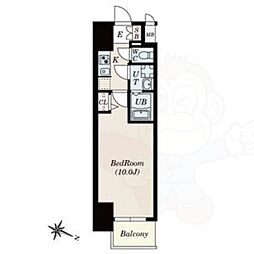 S-RESIDENCE春日井 1Kの間取図画像