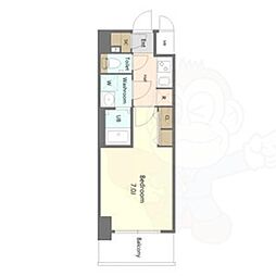 S-RESIDENCE名古屋菊井aline 1Kの間取図画像