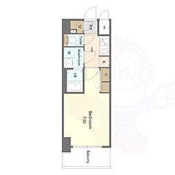 S-RESIDENCE名古屋菊井aline 1Kの間取図画像